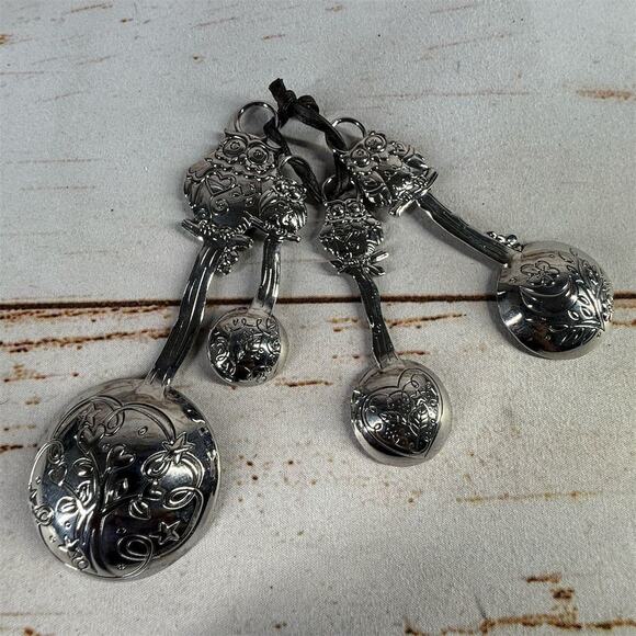 GANZ MEASURING SPOONS SET OF 4 OWLS - Picture 3 of 3